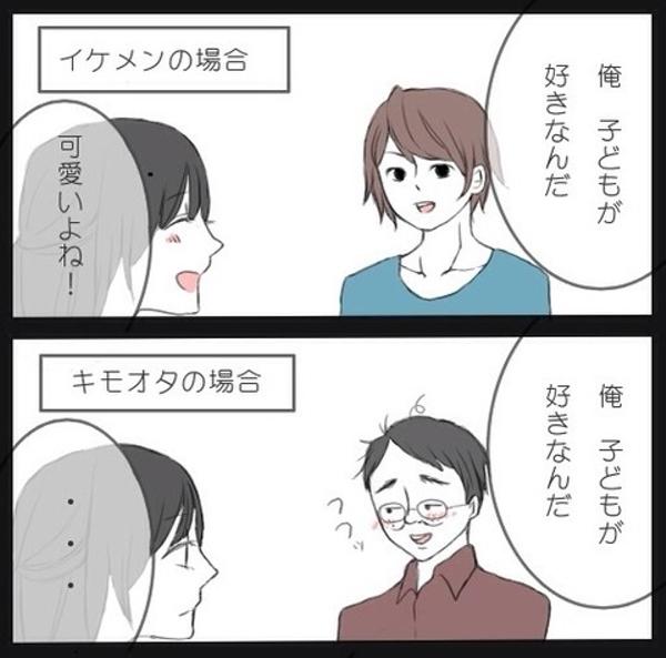 お前らの場合 デュフwww拙者子供が好きでしてwww 女性 あの人誰に話してんだろ 16年04月16日のイラストのボケ ボケて Bokete