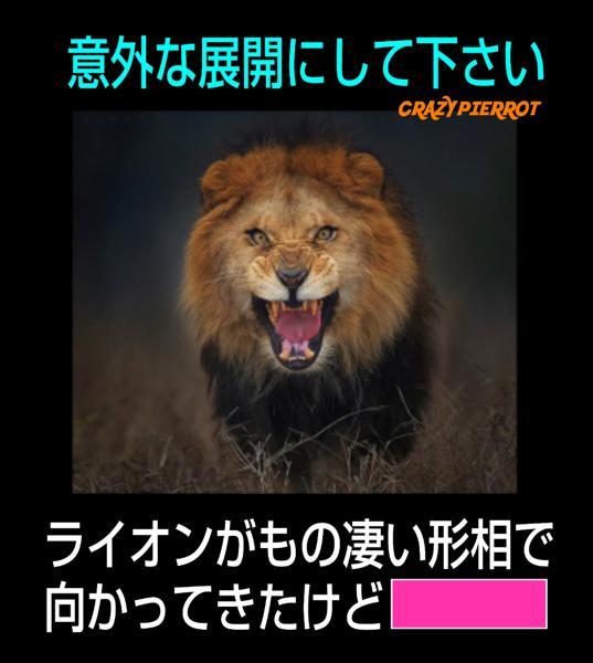 よく見たら幼い頃保護したライオンで感動の再会 獣の叫びへのボケ ボケて Bokete
