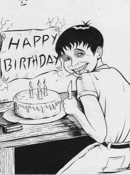 いつも目つきの悪い田中くんが３歳の妹のためにケーキを作ってあげた時の表情 2017年08月01日の人物のボケ 53059536 ボケて Bokete