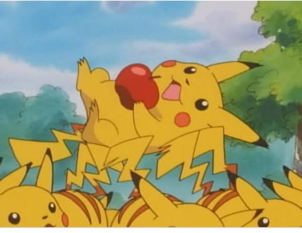 絶対に笑ってはいけないポケモン24時 で 上島チュウ平が胴上げされながら屁を我慢しつつリンゴを食べる場面 アニメ漫画へのボケ ボケて Bokete