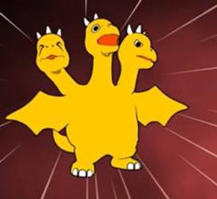 カイリューのメガシンカ没案 オレンジ色へのボケ ボケて Bokete