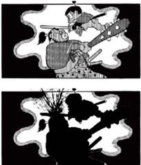 のび太の呼吸 壱の型 名刀電光丸 版画へのボケ ボケて Bokete