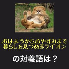 おはようからおやすみまで 口から水出すマーライオン ライオンへのボケ ボケて Bokete