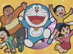 皆でじゃんけん大会 ドラえもんの手に気付きパーを出すスネ夫とジャイアン 同情してグーを出すしずかちゃん 気づかないのび太 人間の行為へのボケ ボケて Bokete