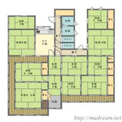 新しい青鬼の1階のマップ 見取り図へのボケ ボケて Bokete