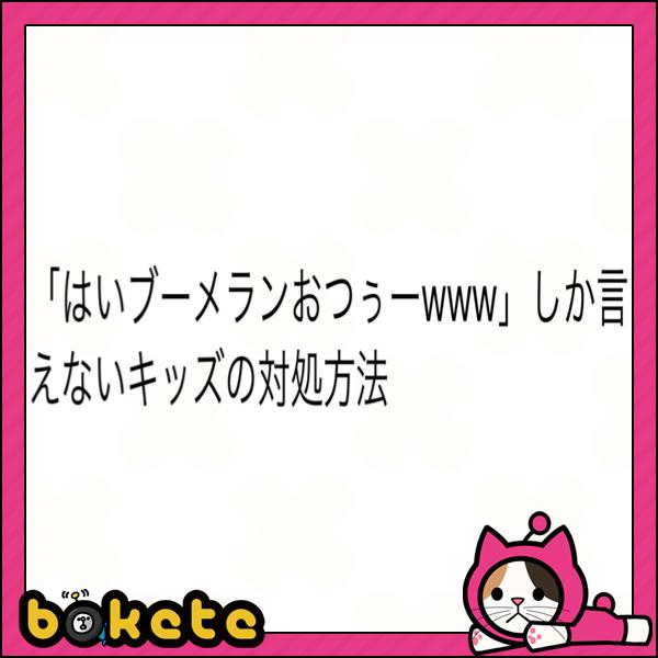 ブーメラン♪ブーメラン♪ブーメラン♪ブーメラン♪きっとあなたはそう言うだろう♪ 2018年05月19日のその他のボケ[62348981